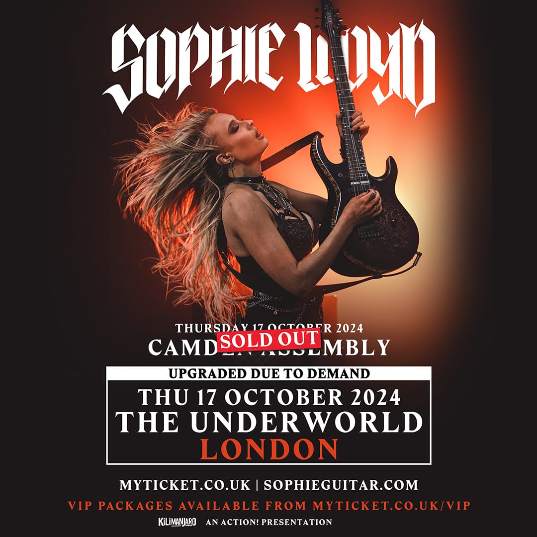 SOPHIE LLOYD ANNOUNCES UPGRADED VENUE FOR FIRST LONDON HEADLINER