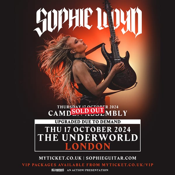 SOPHIE LLOYD ANNOUNCES UPGRADED VENUE FOR FIRST LONDON HEADLINER